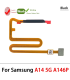 For Galaxy A14 5G SM-A146P Fingerprint Finger print Sensor Flex Cable - Black