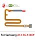 For Galaxy A14 5G SM-A146P Fingerprint Finger print Sensor Flex Cable - Silver