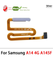 For Galaxy A14 4G SM-A145F Fingerprint Finger print Sensor Flex Cable - Silver