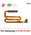 For Galaxy A14 4G SM-A145F Fingerprint Finger print Sensor Flex Cable - Purple