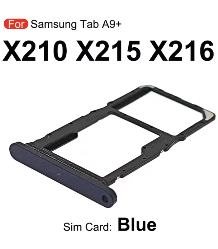 For Samsung Galaxy Tab A9+ Plus SM-X210 SM-X215 Blue Sim Card Holder Tray