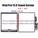 For Apple IPad Pro 12.9 3rd 4th gen Outer Glass touch digitiser Panel with OCA