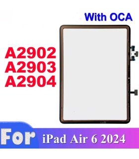 For Apple iPad Air 6 11 inch Gen 2024 glass lens Touch Screen Digitizer With OCA