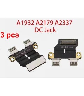 3 pcs MacBook Air 13 2018/19/20-A2179 A2337 A1932 USB Charging charger Port flex