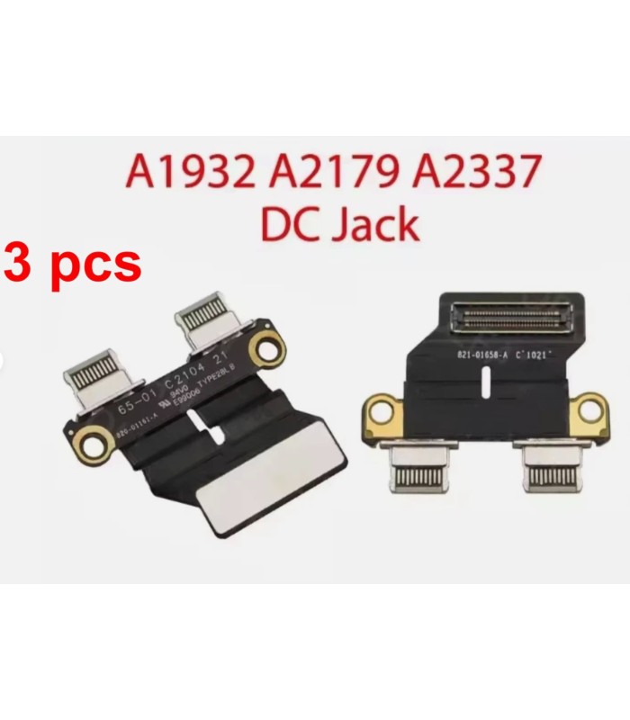 3 pcs MacBook Air 13 2018/19/20-A2179 A2337 A1932 USB Charging charger Port flex