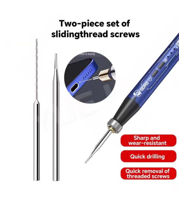 Screw remove Remover Drill Bit with grinding pen for iPhone Mobile Phone Repair