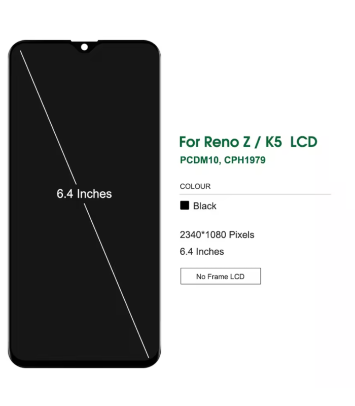 For Oppo Reno Z / Reno K5 OLED LCD Display Touch Screen Digitizer Display