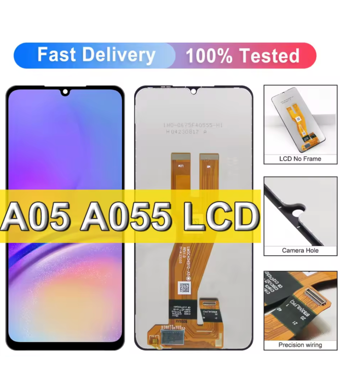For Samsung Galaxy A05 A055 SM-A055F A055F/DS A055M/DS LCD Display Touch Screen