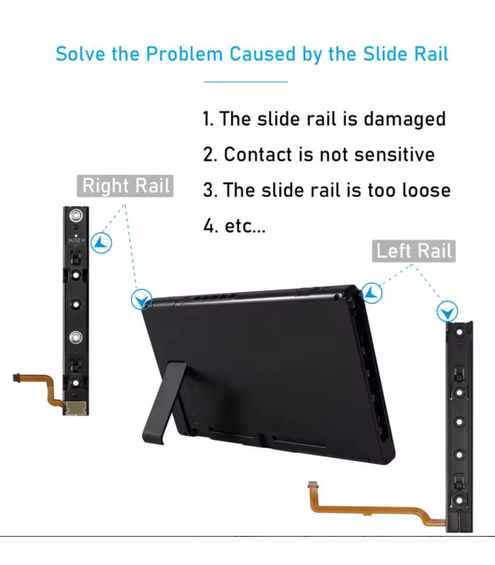 For Nintendo Switch Console Left Right Slide Rail rails Bracket Replacement