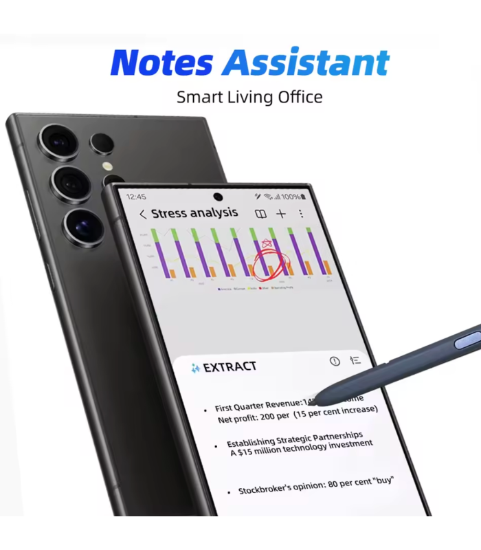 For Samsung Galaxy S25 Ultra 5G  Black Stylus S Pen Premium Quality-No Bluetooth