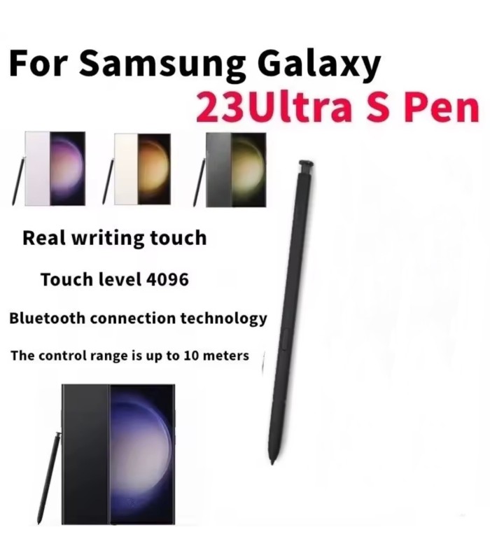 Genuine Samsung Galaxy S23 Ultra Black S Pen Touch Stylus-Bluetooth SM-S918