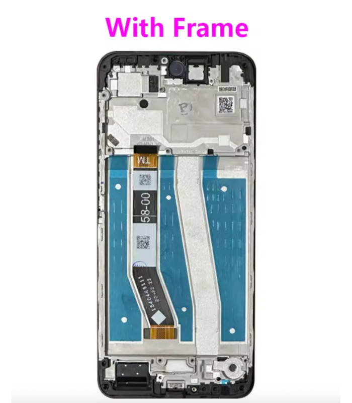 For Motorola MOTO G55 5G XT2435-2 LCD Display Touch Screen Digitizer with Frame