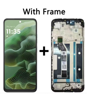 For Motorola Moto G35 XT2433 LCD Display Screen Touch Touchpad Digitizer Frame