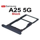 For Samsung Galaxy A25 5G BLACK Replacement Dual Sim Card Tray Holder