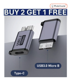 Micro USB-B 3.0 to USB-C Portable Convertor High-speed Hard Drive Cable