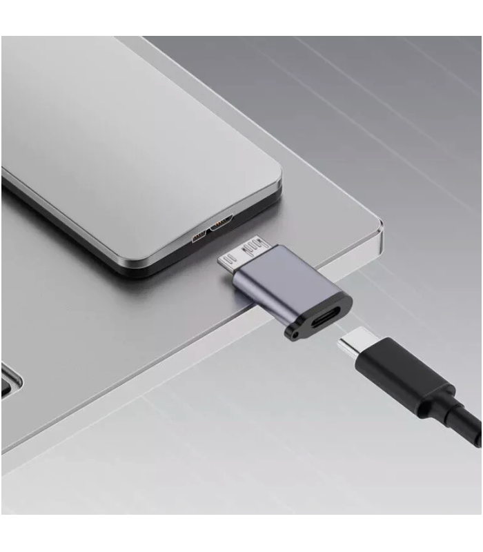 Micro USB-B 3.0 to USB-C Portable Convertor High-speed Hard Drive Cable