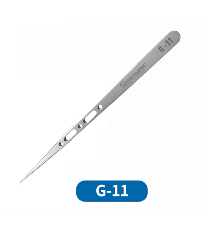 MECHANIC G-11 Straight Super Hard Anti-magnetic Tweezers for Repair PCB boards
