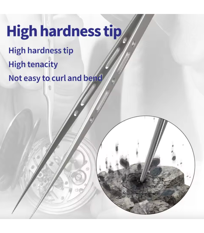 MECHANIC G-11 Straight Super Hard Anti-magnetic Tweezers for Repair PCB boards