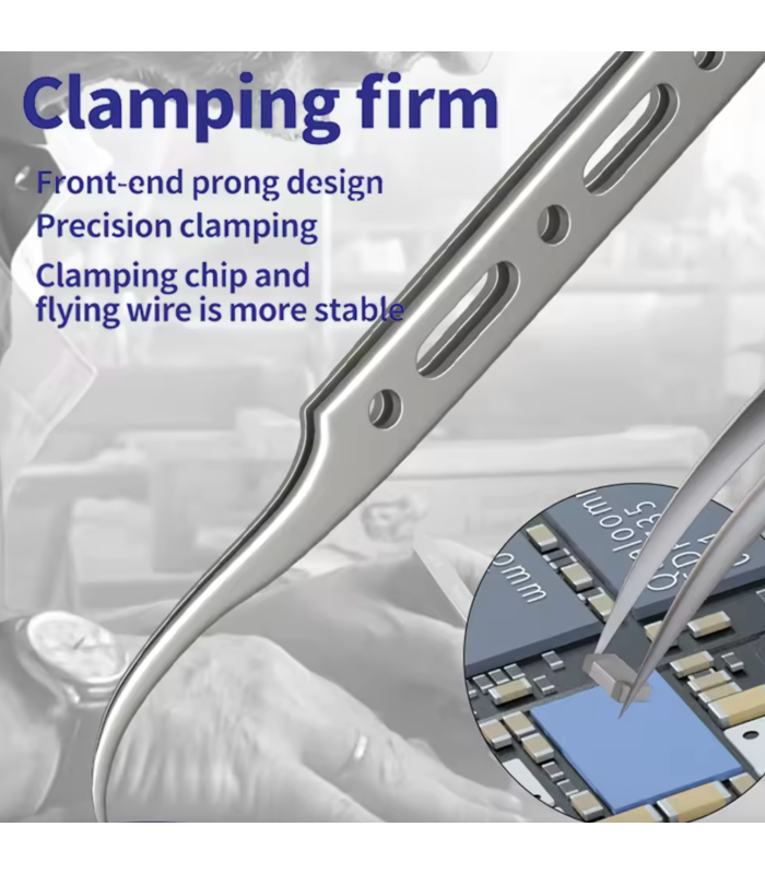 MECHANIC G-15 Curved Super Hard Anti-magnetic Tweezers for Repair PCB boards