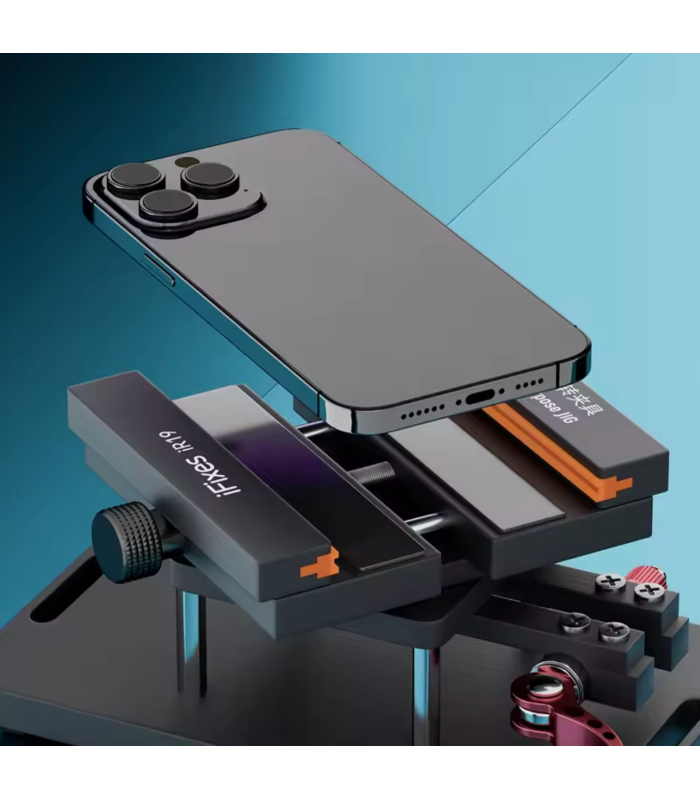 iFixes iR19 Anti-slip 360° Rotating Fixture Clamp Holder 2-in-1 for phone back