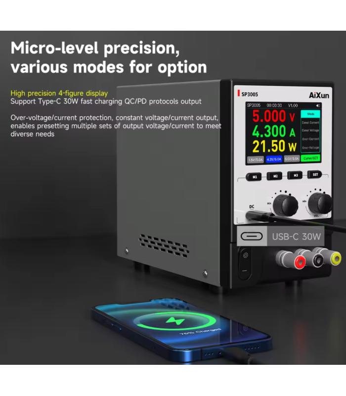 Aixun SP3005 Programmable Regulated DC Power Supply High Precision for repair