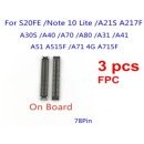 3 pcs For Samsung Galaxy S20 FE S20FE G781 LCD Charging FPC Connector