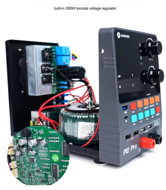 SUNSHINE P2 PRO Regulated DC Power Supply 30V 5A 265W Fast Charge USB