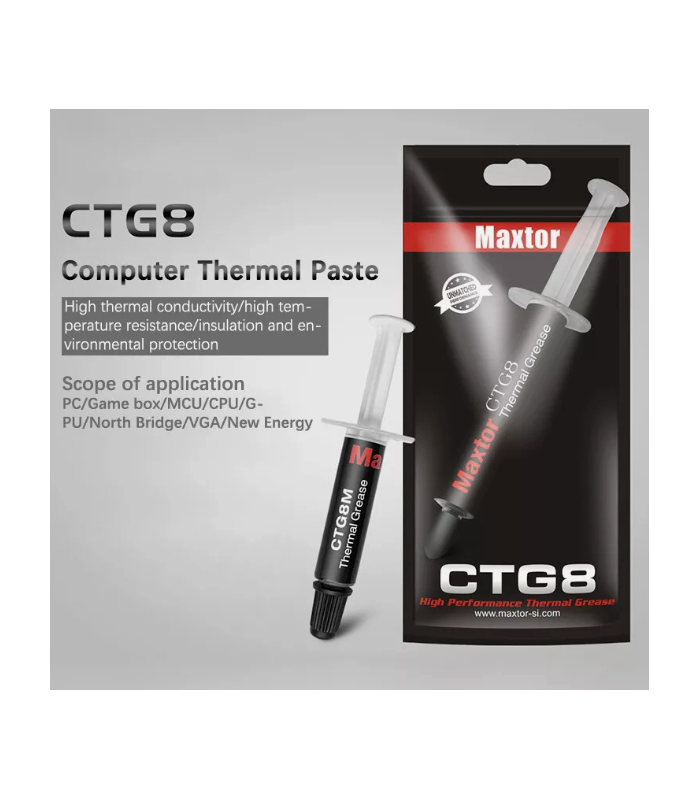 Maxtor CTG8 Thermal Compound 1g Paste CPU GPU PC PS PS4 PS5 Xbox 360 X -UK