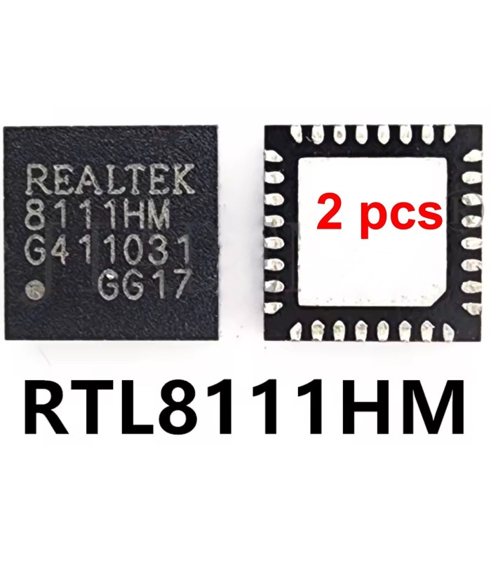 2 Pcs REALTEK RTL8111HM Chip IC component