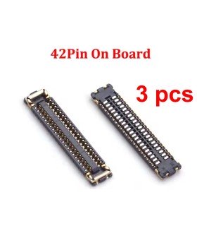 3 pcs 42 Pin Digitizer FPC Connector for Apple iPad 10.2 7th / 8th / 9th Gen