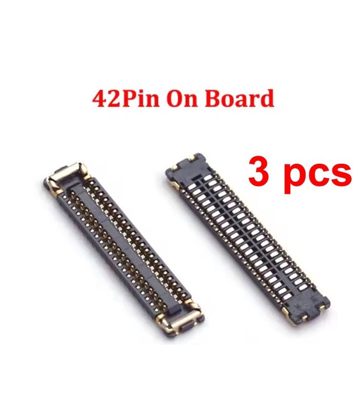 3 pcs 42 Pin Digitizer FPC Connector for Apple iPad 10.2 7th / 8th / 9th Gen