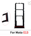 Motorola Moto E13 Black Replacement Dual Sim Card simcard Tray Holder