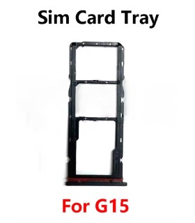 Motorola Moto g15 Black Replacement Dual Sim Card  simcard Tray Holder