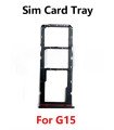 Motorola Moto g15 Black Replacement Dual Sim Card  simcard Tray Holder