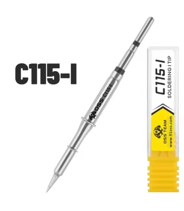 OSS Team C115-i soldering iron solder tip conical 0.3mm point JBC compatible