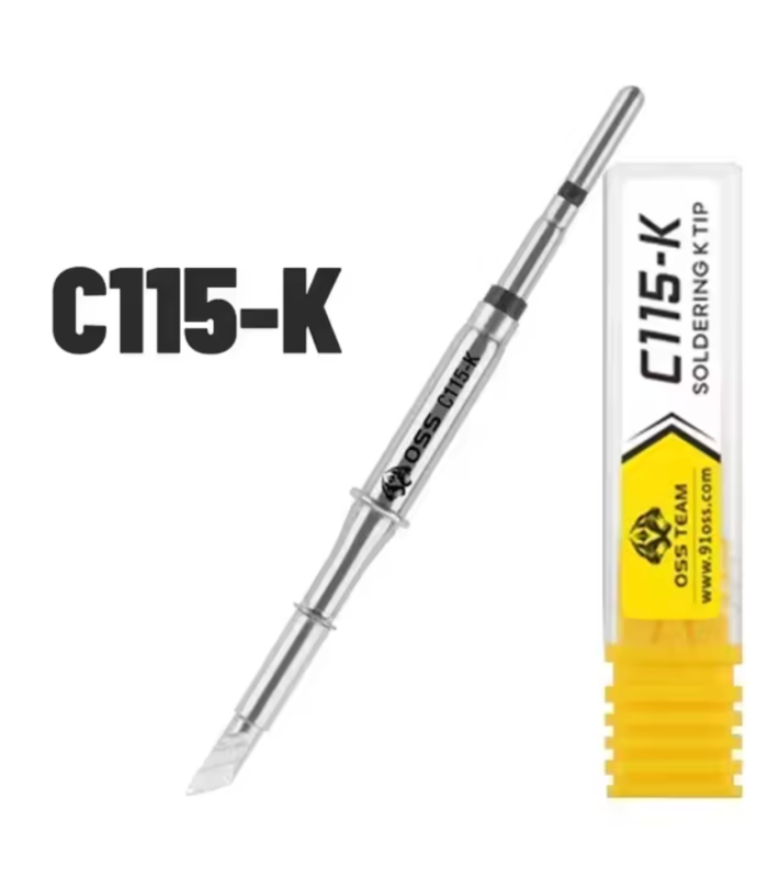 OSS Team C115-k soldering iron solder tip Knife 2.5mm JBC compatible