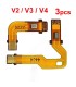3 pcs Sony PS5 Controller Internal Microphone Mic Ribbon Flex Cable V2 V3 V4