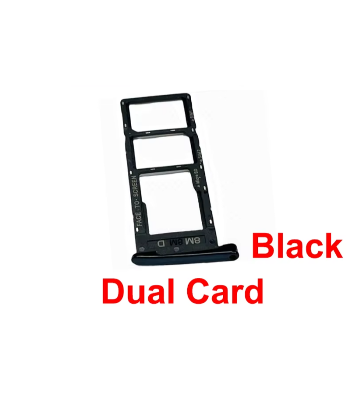 Motorola Moto G6 Replacement Dual Sim Card Tray Black