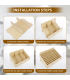 60 Mobile Phone Storage Box Compartment Holder Shop Store Display Ply wood