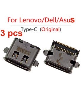 3pcs Lenovo Dell Asus T480 T580 L480 L580 L590 L490 El48 El580 Charging Port USB