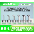 Set of Heat Nozzle Replacement for Quick 861 DW 861DW Rework Station 6 Pieces