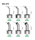 Set of Heat Nozzle Replacement for Quick 861 DW 861DW Rework Station 6 Pieces