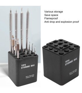 OSS Team 16-Hole Soldering Iron Tips Storage Box for C115 C210 C245 T12 W118