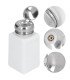 2 Pcs Alcohol IPA Spirit Push Dispensing Bottle 180ML Tool ESD Nail Polish White