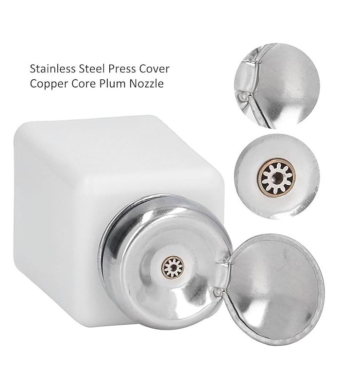 2 Pcs Alcohol IPA Spirit Push Dispensing Bottle 180ML Tool ESD Nail Polish White