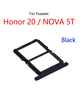 Honor huawei 20 NOVA 5T Replacement Dual SIM Card Tray holder (Black)