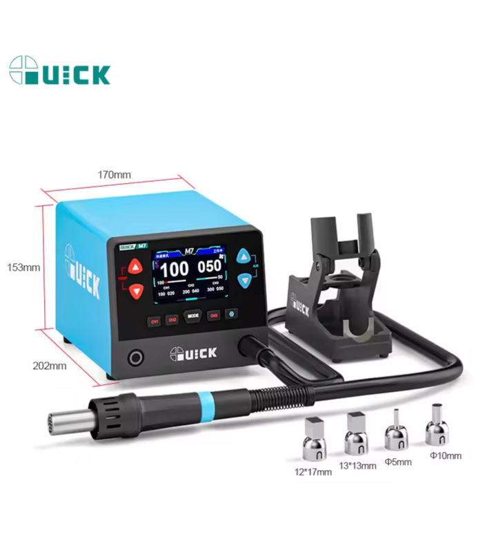 QUICK M7 220-240v 1000W Intelligent Lead-free Soldering Station 9-channel