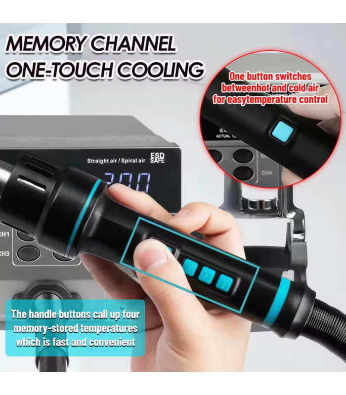 SUGON 8630Pro 1300W Hot Air Gun Digital Display BGA Rework Station machine