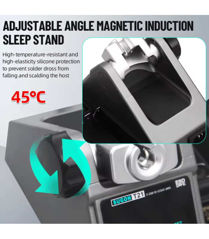 SUGON T21 120W Solder Station Soldering Iron T245 Handle 3pcs Tips