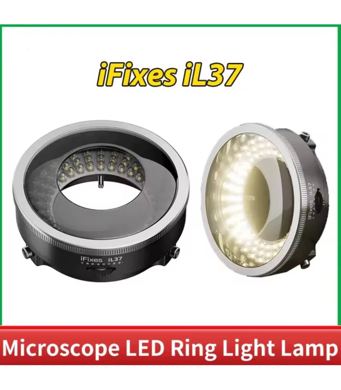 iFixes iL37 Microscope Polarized 96 LED Ring Light Anti Glare Microscope Lamp